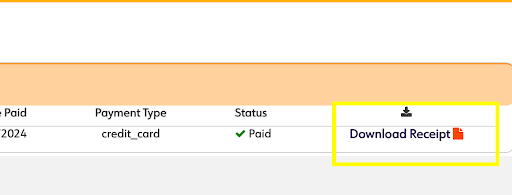 Dowload Receipt