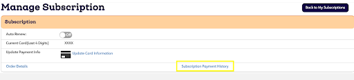 Payment History