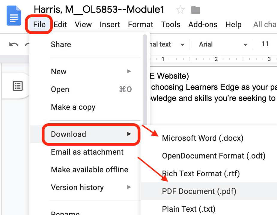 To Complete Your File How do I submit my work?