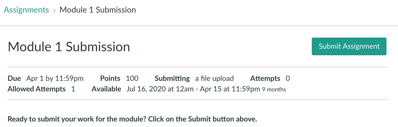 How do I submit my work?