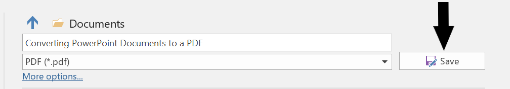 PowerPoint - Save